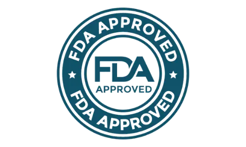 FDA registered facility stamp, ensuring Mitolyn production adheres to regulatory standards
