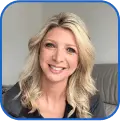Smiling woman, a satisfied Mitolyn user Rachel W., who regained vitality and achieved consistent weight reduction